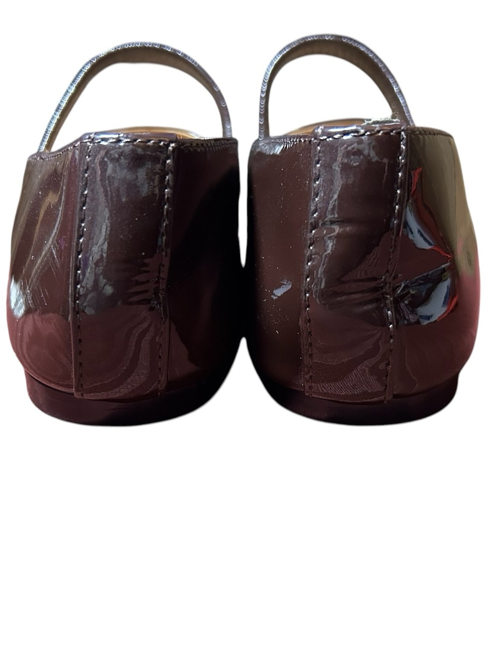 Madewell Dark Plum Size 7 Greta Ballet Flats Patent Leather Mary Jane - Picture 6 of 9